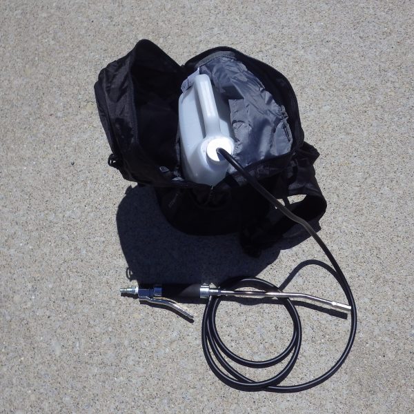 1 Gallon Plastic Jug and Backpack